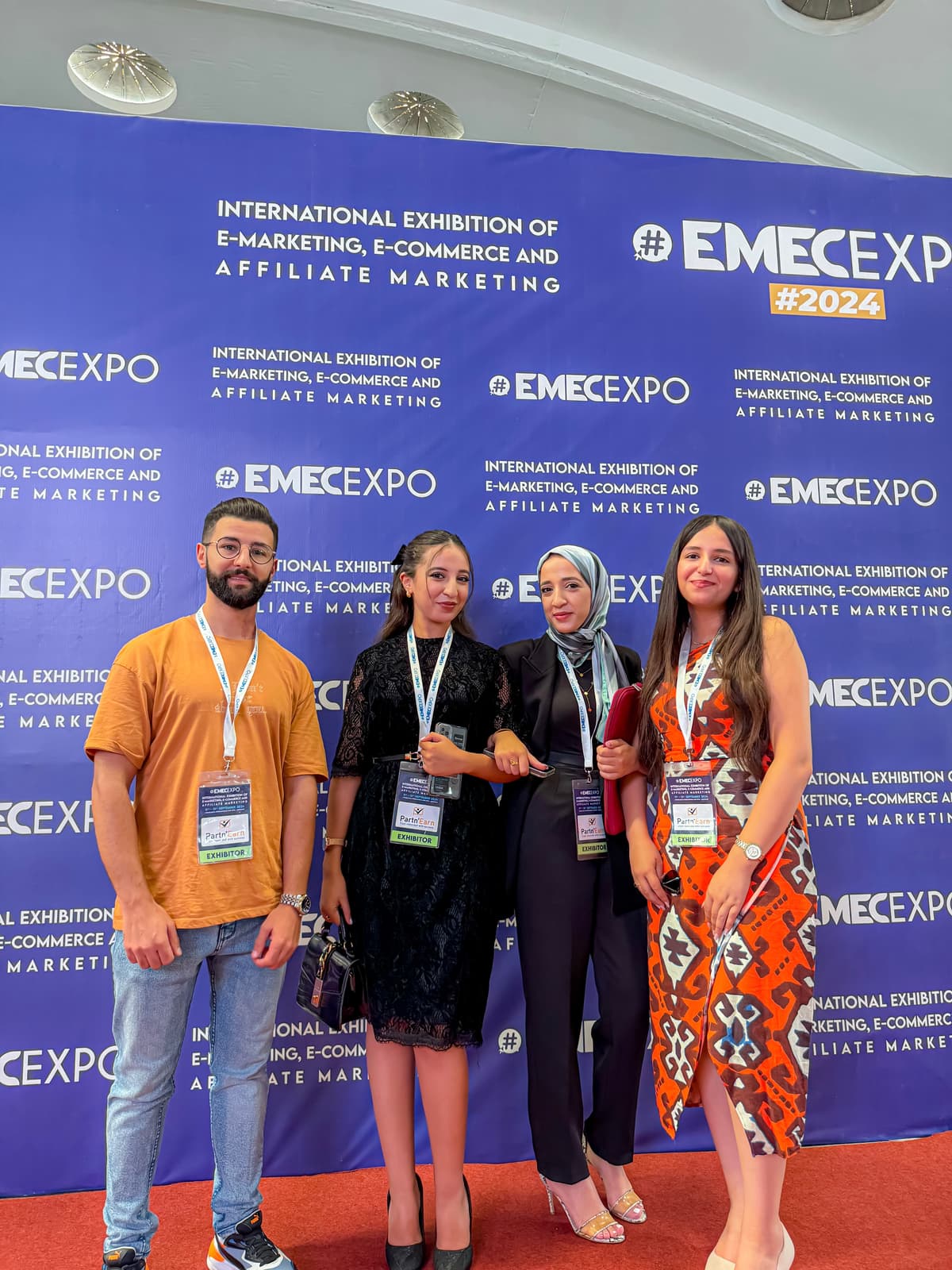 Partnearn team at EMEC Expo 2024 - International Exhibition of E-Marketing, E-Commerce and Affiliate Marketing